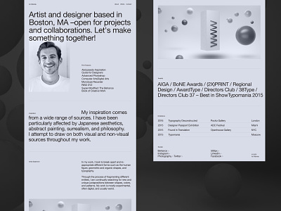 Layout design design minimal typography ui webdesign website