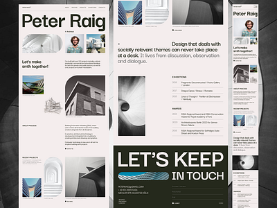 Landin page minimal typography ui uxui webdesign website