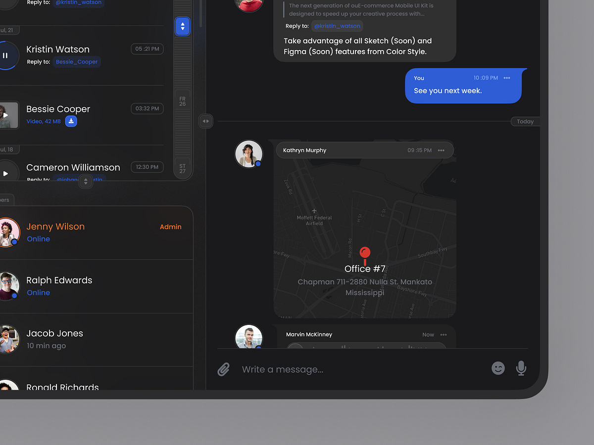 Messenger App by Nikita Strunkis for Fireart Studio on Dribbble