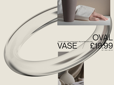 Oval Vase brand brutalism design editorial grid identity interaction interface minimal typogaphy