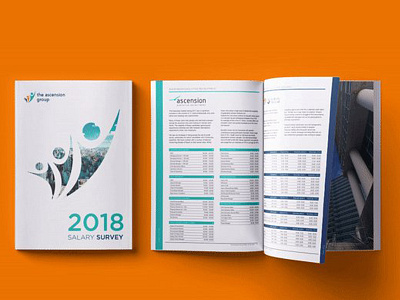 Salary Survey: Design and print branding design graphic design indesign print recruitment report report design reporting salary survey