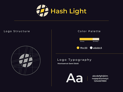 Hash Light branding graphicdesign hash light logo logodesign yellow