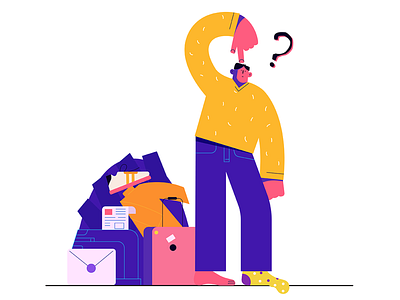 Where??? animation flat illustration vector web