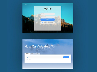 Sign up and search app art branding color design graphic design icon minimal search signup ui ui ux ui design uidesign uiux ux web webdesign website website design