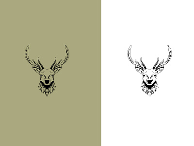 deer animal animation art branding deer design flat graphic design icon illustration illustrator logo mascot vector