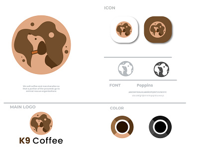 K9 coffee animation art branding design graphic design icon illustration illustrator logo vector