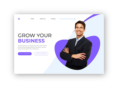 Landing page template