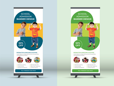 Junior School Promotional Rollup Banner dl flyer rollup banner stand