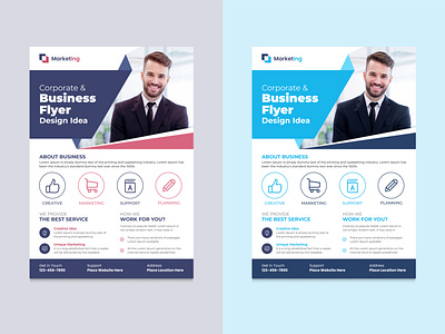 Corporate or business flyer design