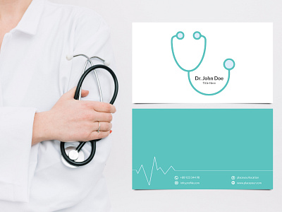 Doctor Business Card adobe illustrator adobe photoshop business business card businesscard clinic cmyk doctor doctor business card health heart hospital medical medical brochure medical flyer modern business card nurse physician print materials rgb