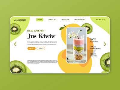 Homepage Juice Store - Kiwi Juice