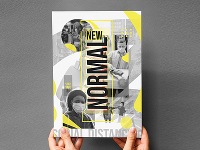 new normal adobe photoshop advertising art direction artwork black and white compilation corona cover album covid covid19 freelance designer freelancer graphic design inspiration mask newnormal poster poster a day poster art urban