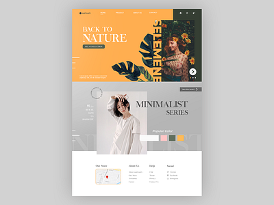 Fashion Landing Page Design adobe photoshop concept freelance designer freelancer graphic design inspiration landing page landing page concept landing page design minimalist nature ui ux uiux uiux designer uiuxdesign web design web designer webdesign webdesigner website design