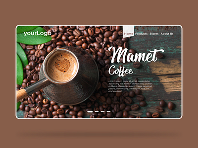 User Interface Coffee Mamet (Practice) adobe illustrator adobe photoshop advertising coffee design freelance designer freelancer graphic graphic design homepage design indonesia indonesia designer landing page landing page design ui ui design ui designer user interface web design website design