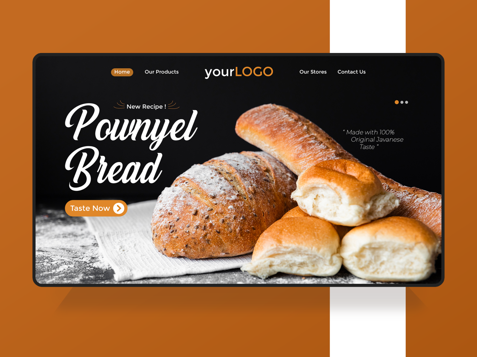 ui design pownyel bread concept by nanda syah on dribbble ui design pownyel bread concept by