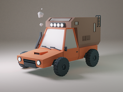 Low-poly truck