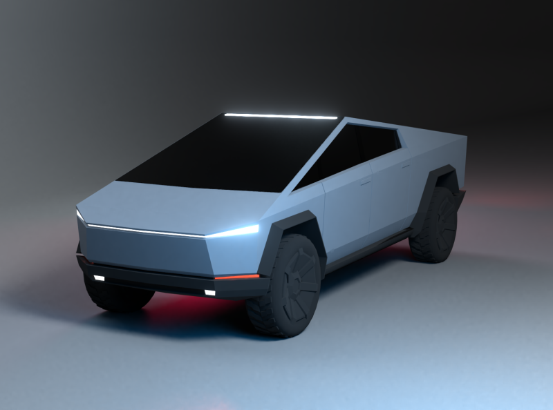 Low Poly Tesla Cybertruck By Ivan Norman On Dribbble