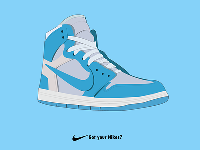 Got your nikes! adobe illustrator adobe photoshop illustration brand design illustration nike running nike shoes running shoes snickers vector
