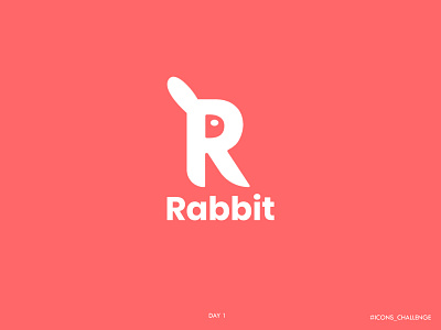 Rabbit Icon - Icons Challenge animals branding icon iconography iconset logo design rabbit rabbit logo