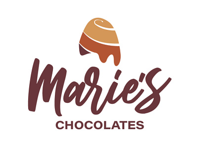 Marie's Chocolate Logo Concept 2