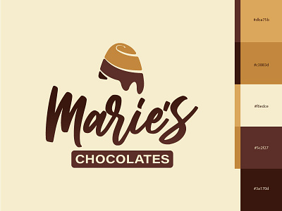 Marie's Chocolates Logo Concept