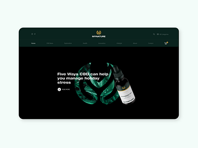 MyNatureCBD store design interface ui web