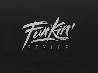 Funkin´ Stylez cover artwork and poster design logo design