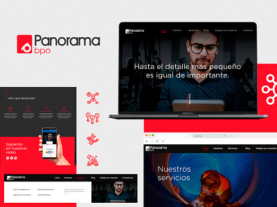 Panorama branding design design web ui ux design