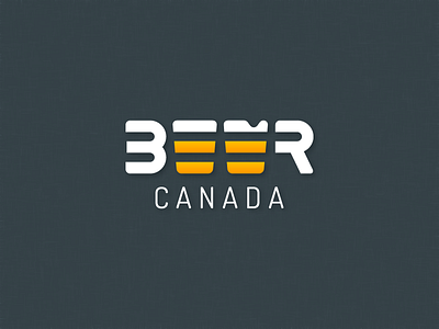 Logo Beercanada beer brewer glass yellow