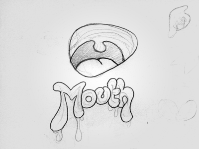 Sketch Mouth icon logo mouth sketch