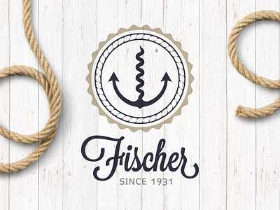 Fisher anchor logo marine wine