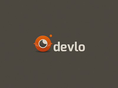 Logo Devlo brown eye orange