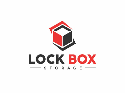 BOX LOGO box branding company delivery graphic design lock logo logotype shipping storage