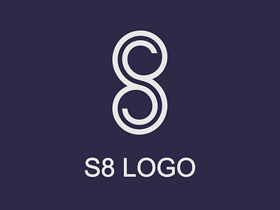 S8 LOGO DESIGN 8s logo company letter s logo logotype minimalistic monochrome number 8 s8 logo