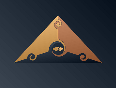 Mystical Pyramid logo design. al seeng eye egyptian eye god luxury mason masonic mystical pharaon pyramid triangle