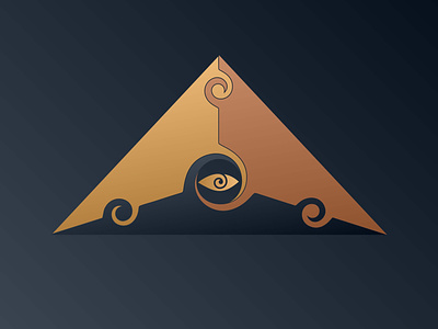 Mystical Pyramid logo design.