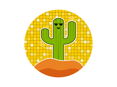 Cool Cactus cactus cool desert design disco shades sun