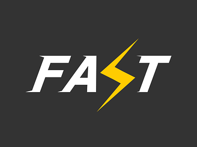 Fast Logo fast lightning logo quick speed