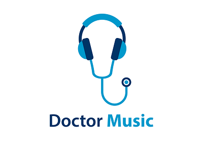 Doctor Music design doc doctor headphones logo music