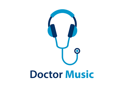 Doctor Music design doc doctor headphones logo music