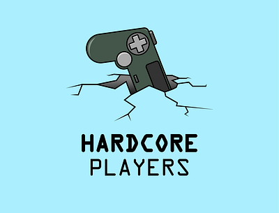 Hardcore Player controller game ground hardcore logo player videogame