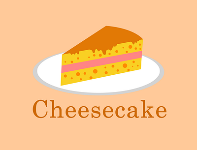 Cheesecake cake cheese cheesecake design logo