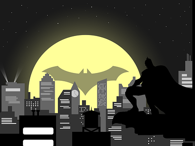 Gotham City batman city dc gotham gotham city illustration night superhero