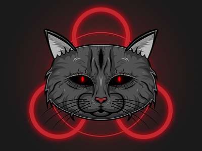 Damian The Cat cat dark demon devil evil illustration illustrator