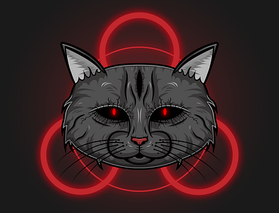 Damian The Cat cat dark demon devil evil illustration illustrator