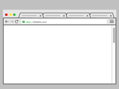 Chrome Browser Mock Up