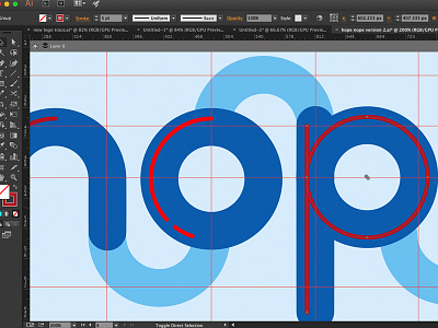 Hope Nope (In Progress Shot) flat illustrator lettering process screenshot typography vector work in progress