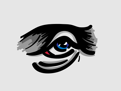 Eye, eye! anatomy digital art drawing illustration illustrator vector wacom