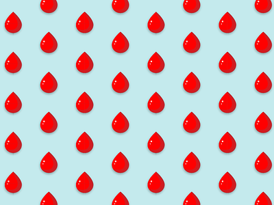 Cute Little Blood Drop Pattern branding color concept pattern play sketch vector