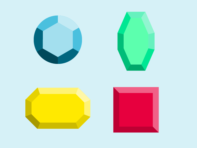 Crystal Icons vector ui illustration icons development game gem icon